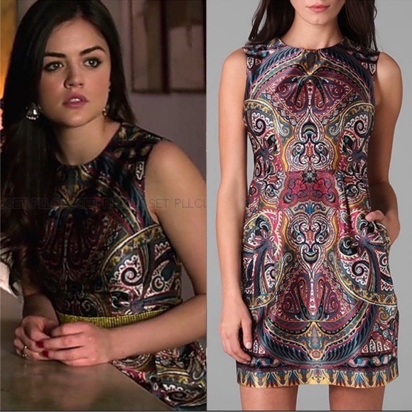 Nanette Lepore Dresses & Skirts - Nanette Lepore Silk Gotham Stakes Dress‎ ASO Lucy Hale in Pretty Little Liars